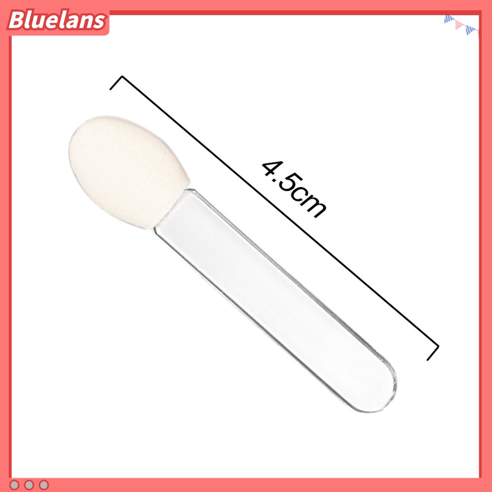 Bluelans 10Pcs Brush Spons Aplikator Eyeshadow Sekali Pakai Warna Transparan Untuk Makeup