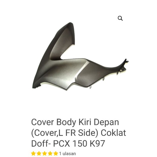 Cover Body Kiri Depan (Cover,L FR Side) Coklat Doff- PCX 150 K97 64502-K96-V00YB ORI AHM