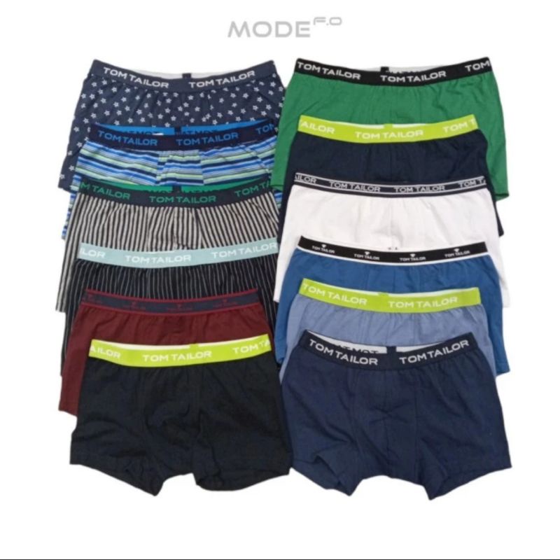 Boxer pria Tom Tailor motif mix original