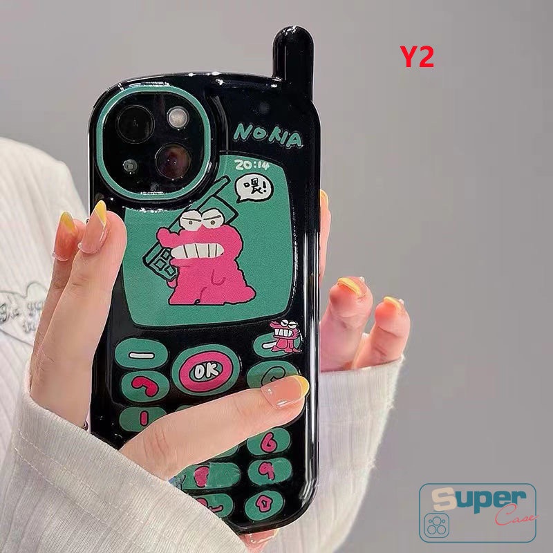 Soft Case Desain Kartun Beruang Buaya Strawberry Untuk iPhone 14 11 12 13 Pro MAX 7 8 Plus X XR XS MAX