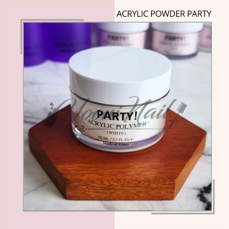 PARTY Acrylic powder bubuk acrylic bubuk 3d party halal acrylic polymer