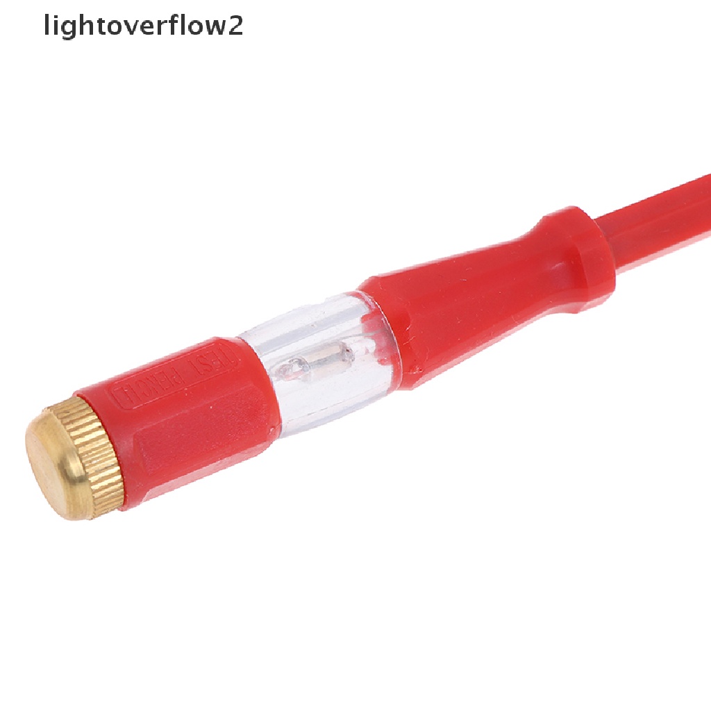 (lightoverflow2) Obeng tester Arus Listrik 220v Anti Air Dengan Lampu Indikator