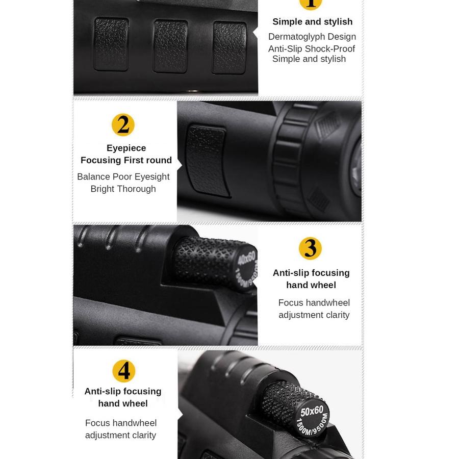 Big Sale SOHA LNZ-003 Teropong 50x60 HD Monocular Teleskop HP Lensa optik Zoom kamera handphone Univ