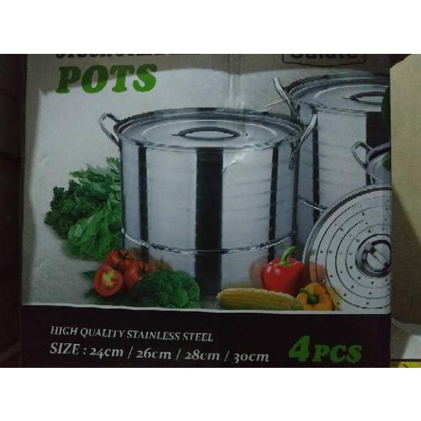 Best Product Panci Set Stock Pot Steamer 555 (NAGAKO)/ (Salute)