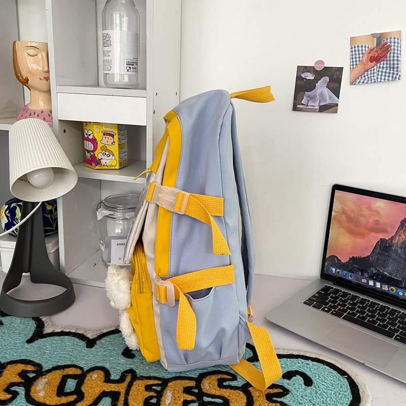 TFT AX200312 92972 AX972 T49 B2431 C1098 DJT7038 R6858 (1 KG MUAT 2) Tas Ransel Wanita Nylon Nilon import terbaru Ready Warna Biru cantik lucu