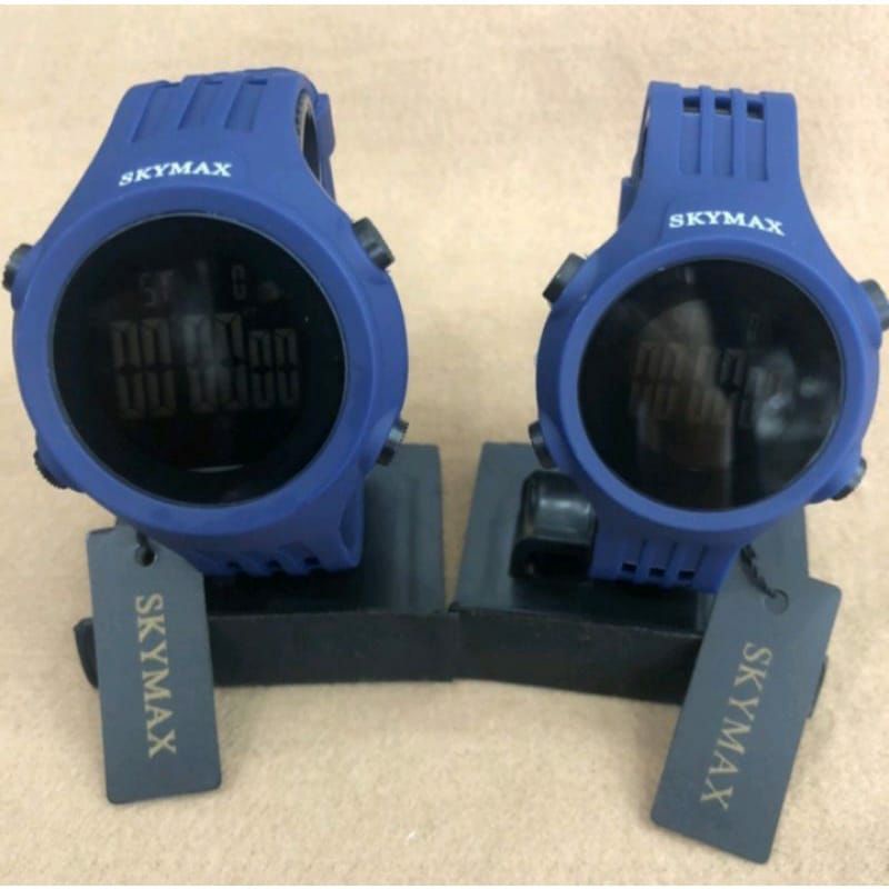 Jam Tangan Skymax Coupel Terlaris Sepasang Digital Tahan Air Militer Sporty