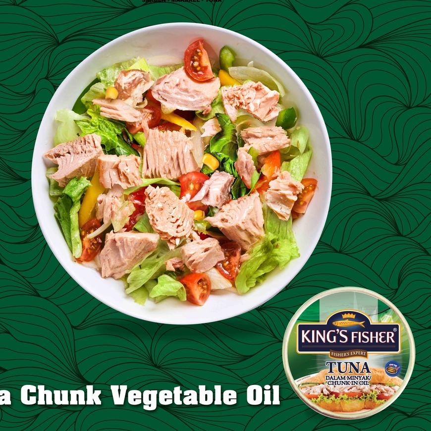 

Grosiran Murah King's Fisher Tuna dalam Minyak Nabati Tuna in Oil Daging Tuna Makanan Kaleng 170 gr !!