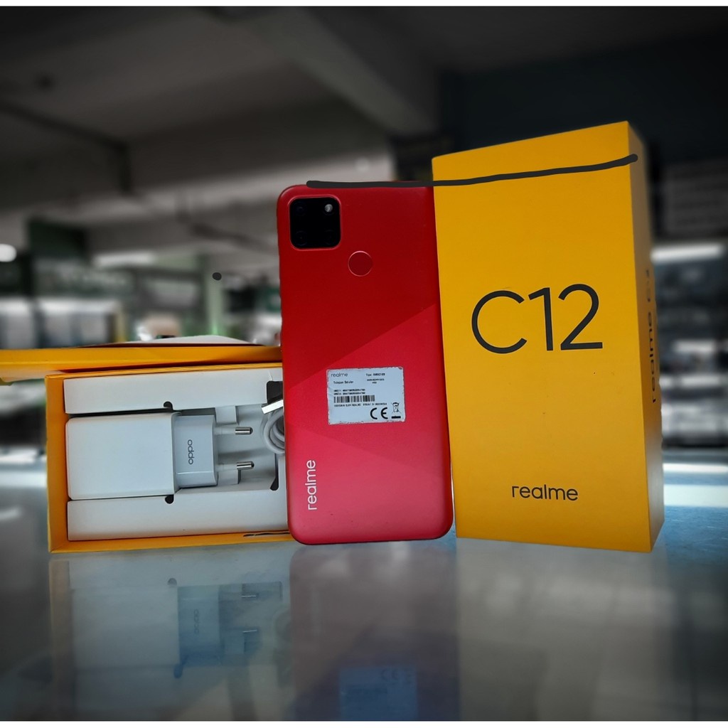 Realme C12 RAM 2GB Internal 32GB Siap pakai - Second Fullset