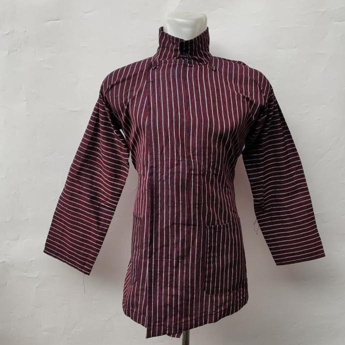 ardiikbal27 Surjan Lurik Tenun Pria Adat Jawa Murah / Sorjan Lurik Pria Adat Jogja TERLARIS TERPERCA