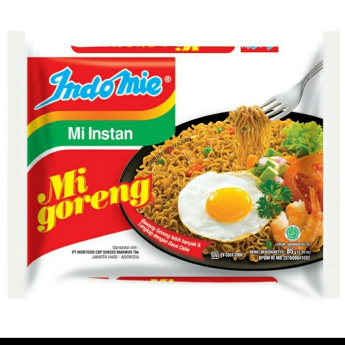 

NEW mie goreng indomie 85 gr - tanpa buble