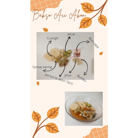 

(COD) homemade bakso aci full abon murah