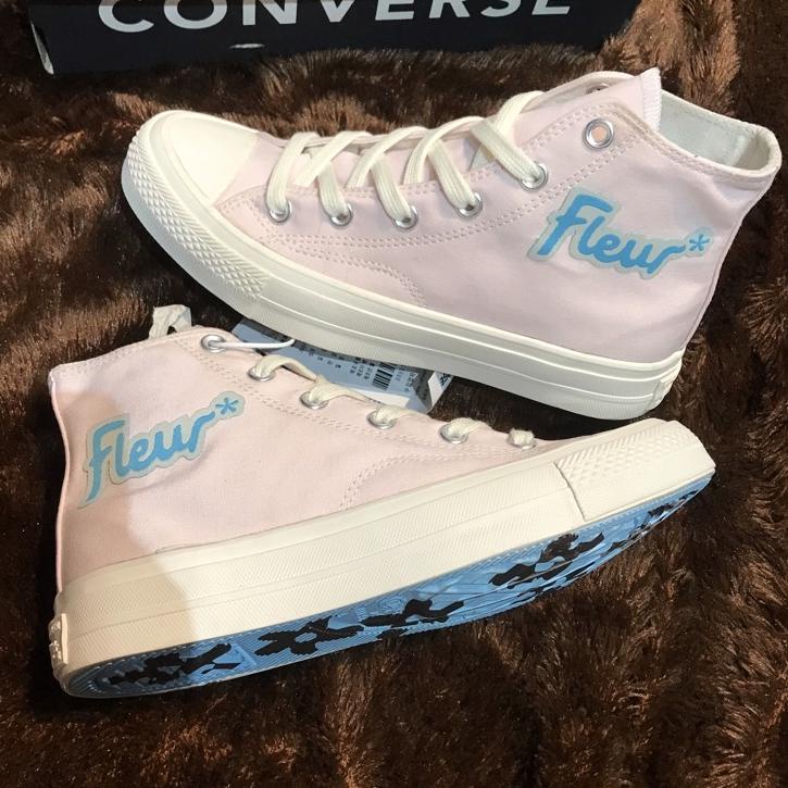 Langsung Beliii.. (FREE PAPER BAG CONVERSE) SNEAKERS CONVERSE 70S HIGH GOLF LE FLEUR OFF WHITE BNIB