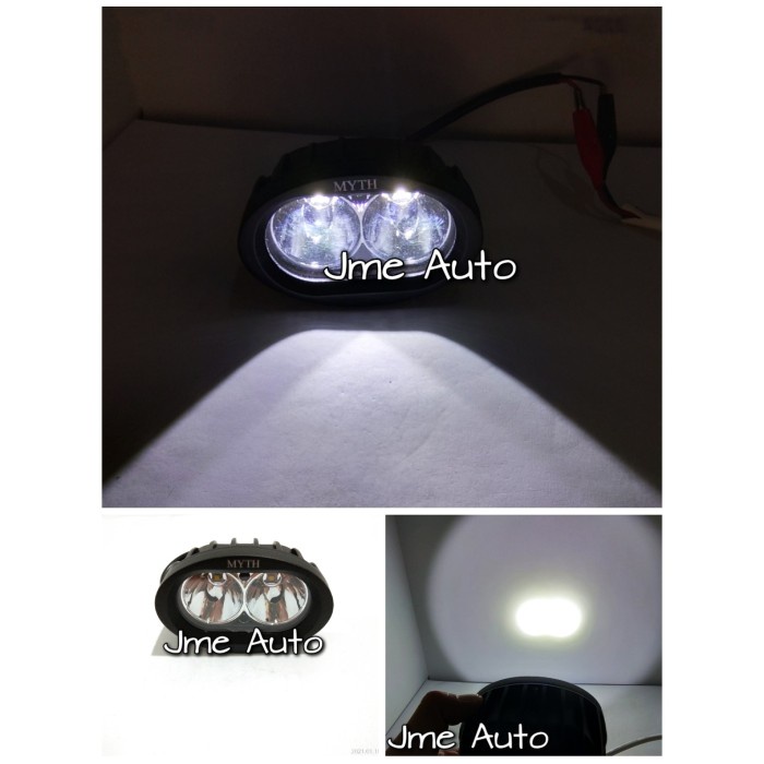 Lampu Tembak Sorot Owl MV Kuning MYTH 3Mode 20W Lampu Led Motor Mobil - Putih