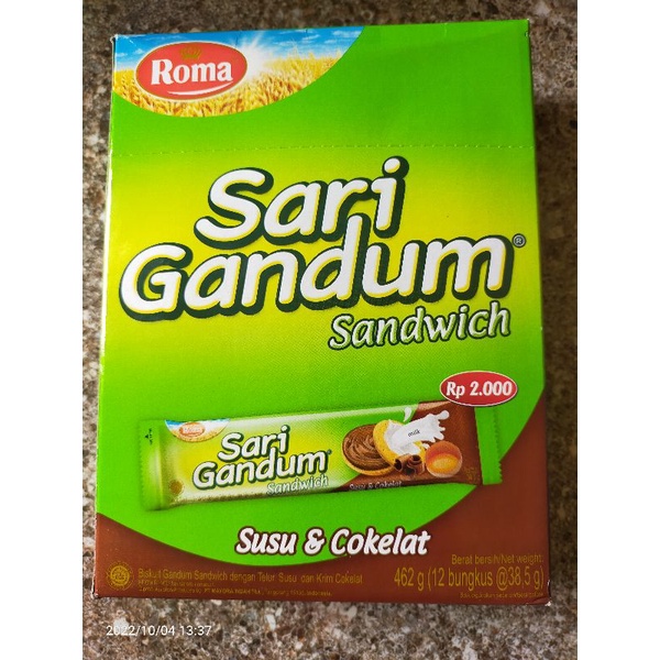 ROMA SARI GANDUM SANDWICH BOX ISI 12 BUNGKUS