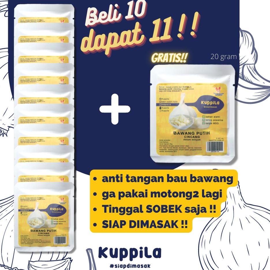 

Barang Baru ✦ Bawang Putih Cincang dalam Minyak (BELI 10 GRATIS 1) ukuran Sachet - Kuppila**
