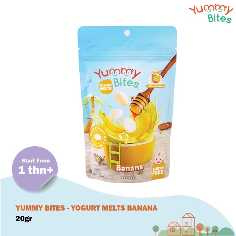 Yummy Bites Yogurt Melts 20gr - Yougurt anak/Makanan anak