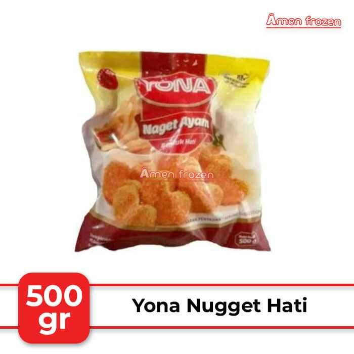 

Yona Chicken Nugget Hati 500g / Nugget Bentuk Hati