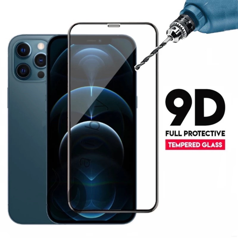 iPhone 11 12 13 14 PRO MAX PLUS MINI Tempered Glass full lem 5D 6D 9D