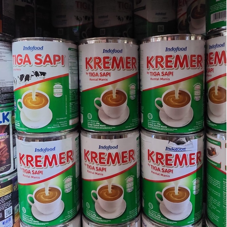 

Susu kentaL manis Kremer tiga sapi kaLeng || 490gr