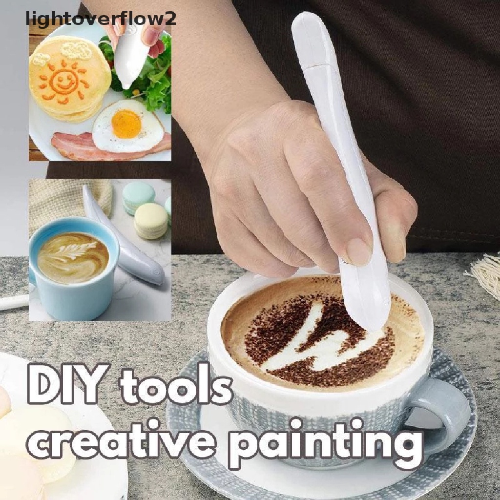 (lightoverflow2) Pen Elektrik Untuk Dekorasi Kopi / Kue