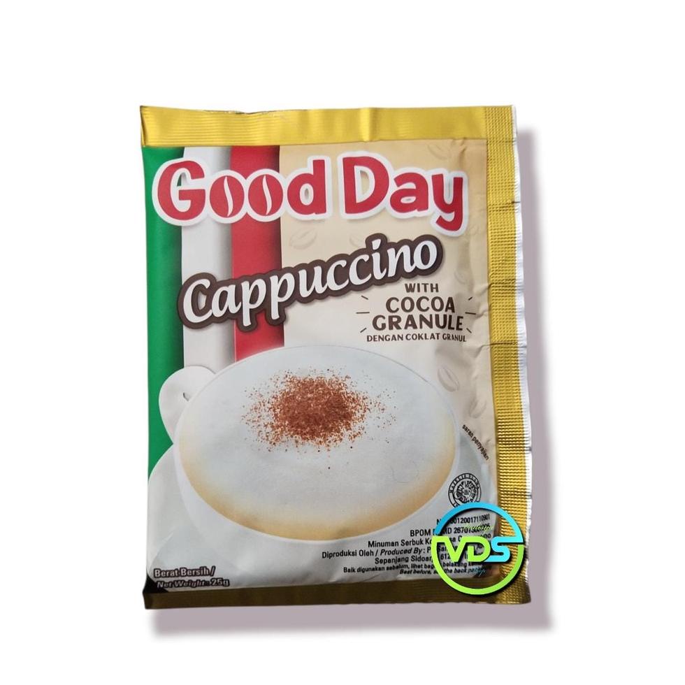 

HOT Good Day Cappuccino Renceng 10 sachet x 25gr (Goodday Cappucino) ⁂ 880