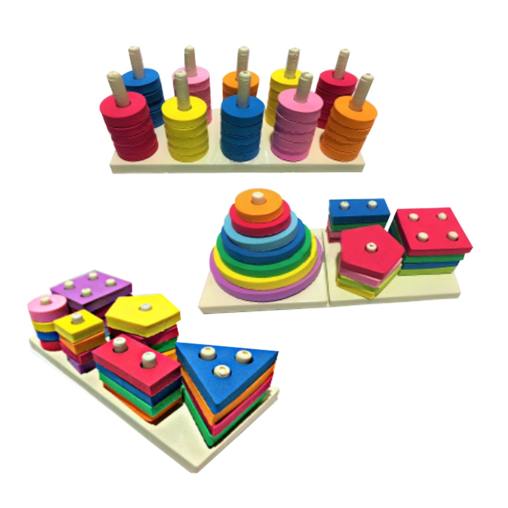 Mainan Balok Susun Busa untuk Balita 1-5 Tahun