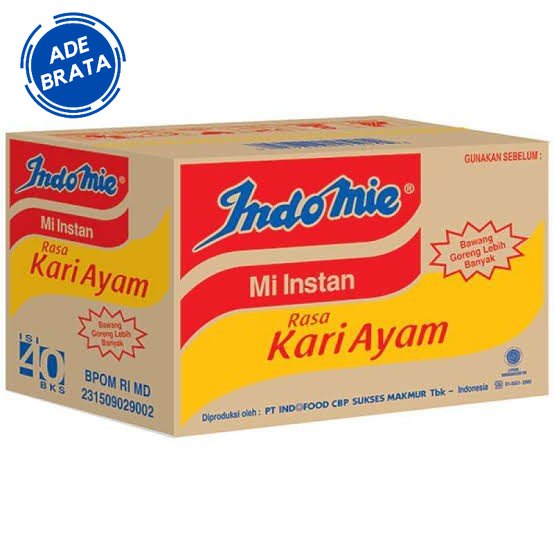 

indomie kari ayam 1 dus isi 40 pcs