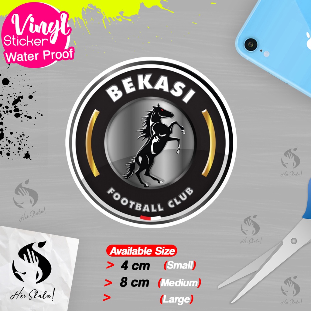 

Stiker Bekasi FC City Liga Indonesia Sticker Sepak Bola Emblem Logo Anti Air Bahan Vinyl