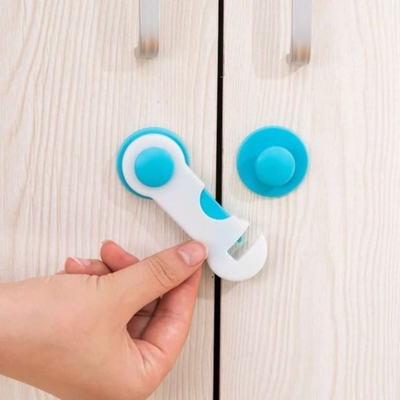 PENGAMAN LACI LEMARI PINTU PERABOTAN DARI BABY ANAK PENGUNCI LEMARI SAFETY LOCK CHILD