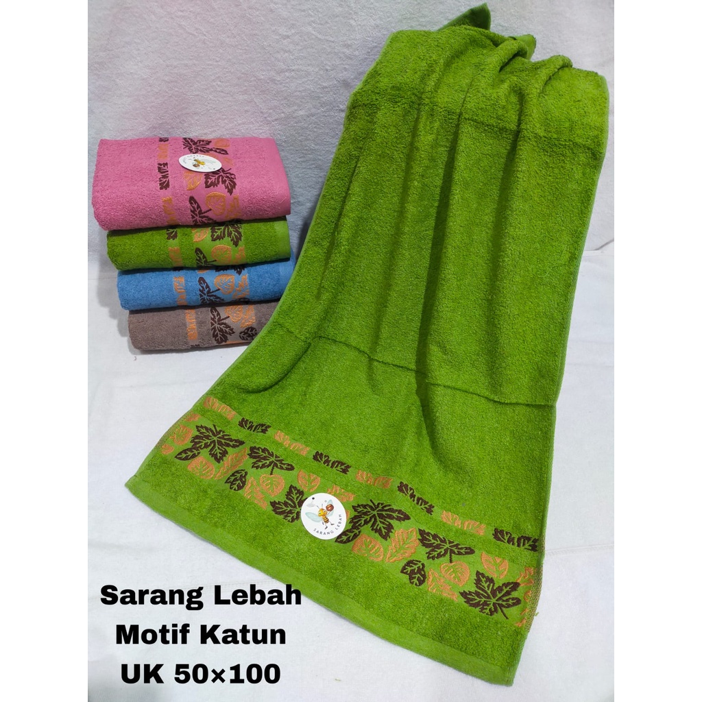 JH Handuk Sarang Lebah Motif Katun uk 50x100 / Handuk Tanggung Tebal Lembut Paling Murah