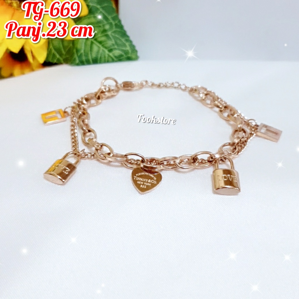 TERBARU GELANG WANITA TITANIUM/ KUALITAS PREMIUM