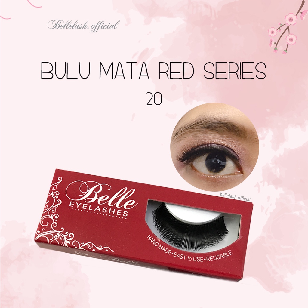 20 Bulu Mata Palsu Handmade Natural False Eyelash Eye Lashes