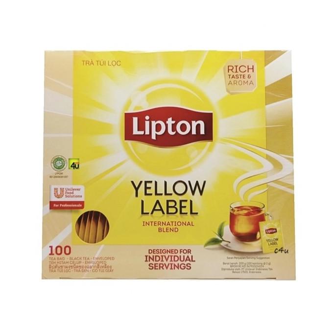 

Lipton Yellow Label Black Tea Teh Hitam Celup Isi 100 Kantong @2g