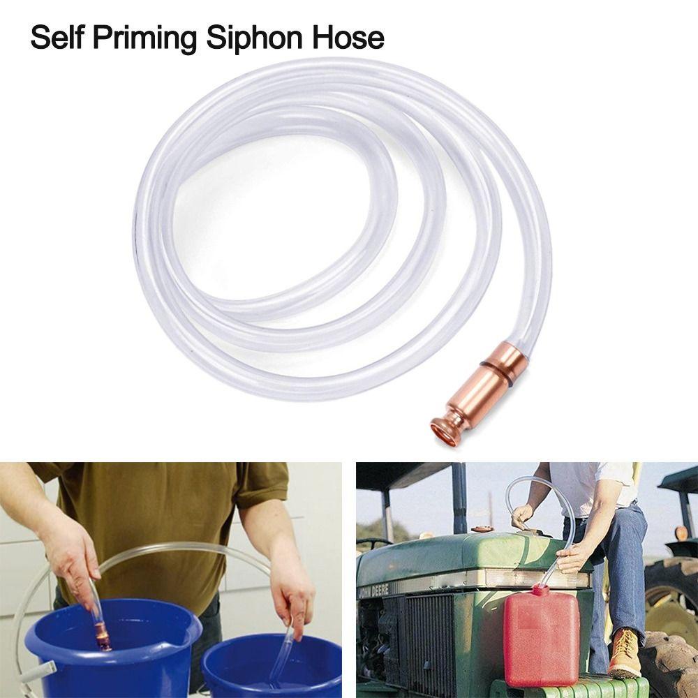 Solighter Pipa Hisap Manual Transparan Selang Tabung Self Priming Safety Pipe Siphon Hoses Siphon Hose