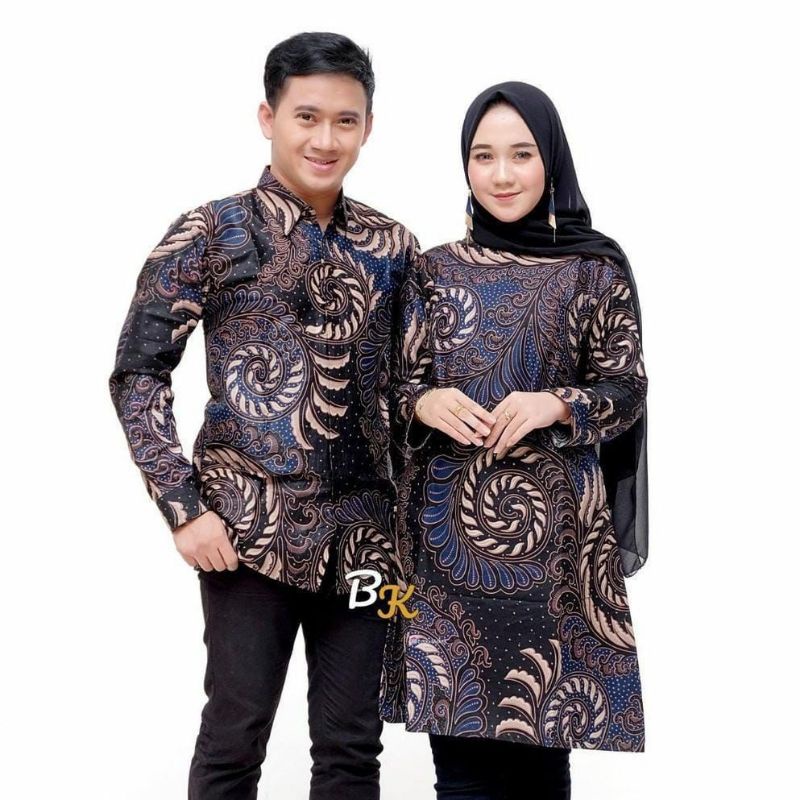 (COD) PROMO BATIK PRIA SIZE M L XL XXL BSWART BATIK HRBO26 Hem panjang padi