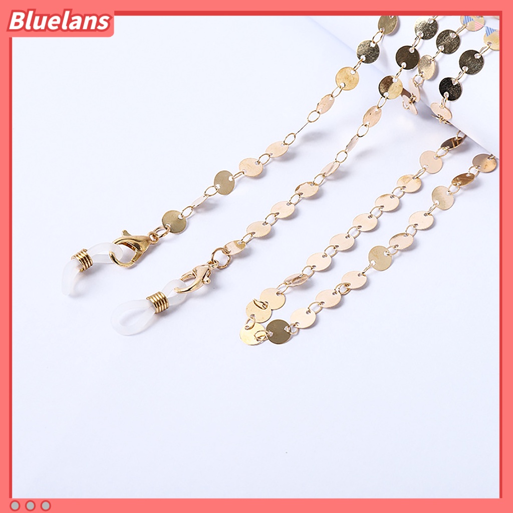 Bluelans Tali Rantai Kacamata Bahan Metal Aksen Mutiara Imitasi