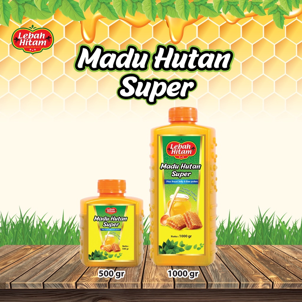 

Madu Hutan Murni Asli 1 kg dan 500 gr Original Grade A Super Ahsani- 100% Pure Honey Original