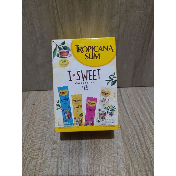 

Tropicana Slim Sweetener I Sweet Lemongrass isi 25