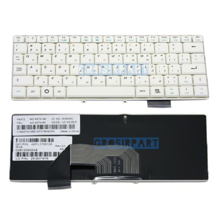 KEYBOARD LAPTOP LENOVO S9 S9E S10 S10E WHITE