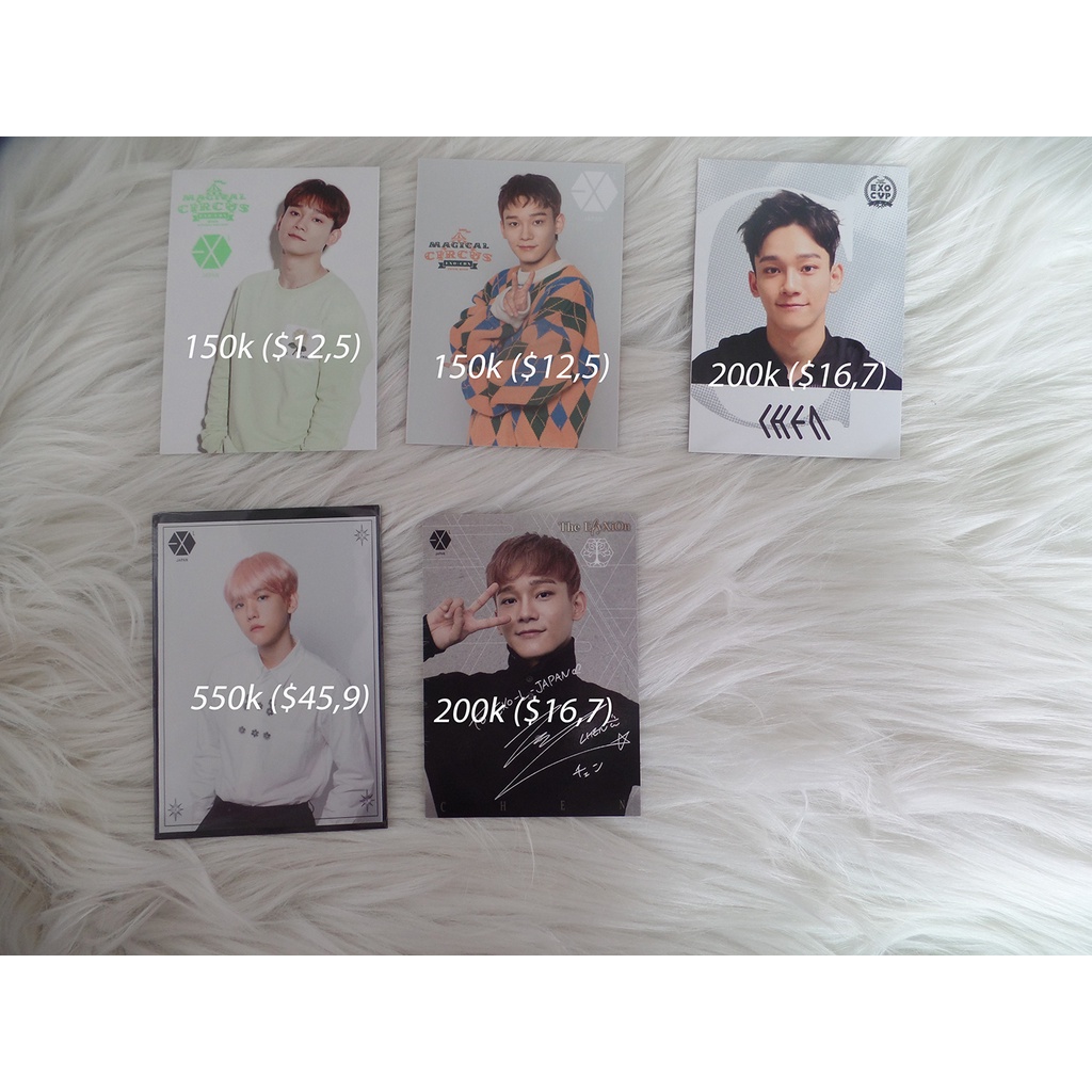 RARE PHOTOCARD BAEKHYUN CHEN KIM JONGDAE EXPLORATION ELYXION ADVENTURE EXO CUP EXO'RDIUM EXORDIUM MA