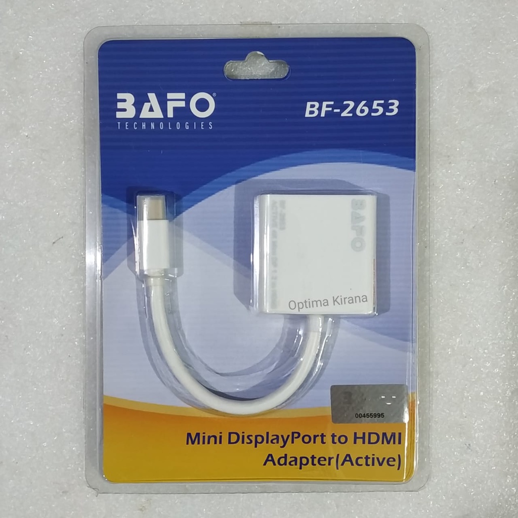 BAFO bf-2653 MINI DISPLAYPORT TO HDMI F ACTIVE ADAPTER - MINI DP TO HDMI AKTIF