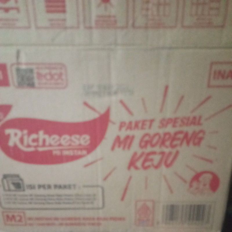 

mie richeese paket isi 5 bungkus random 1 dos