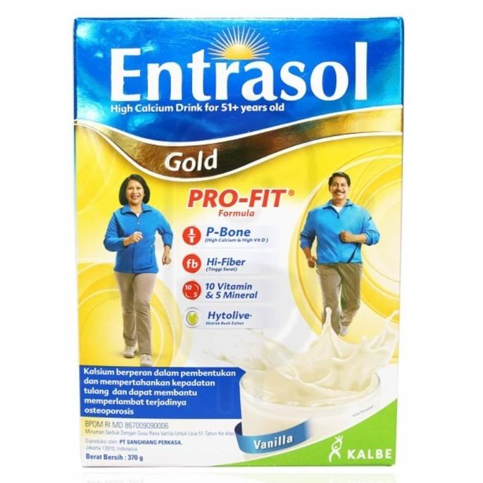 

[ COD ] ENTRASOL GOLD VANILA 350GR