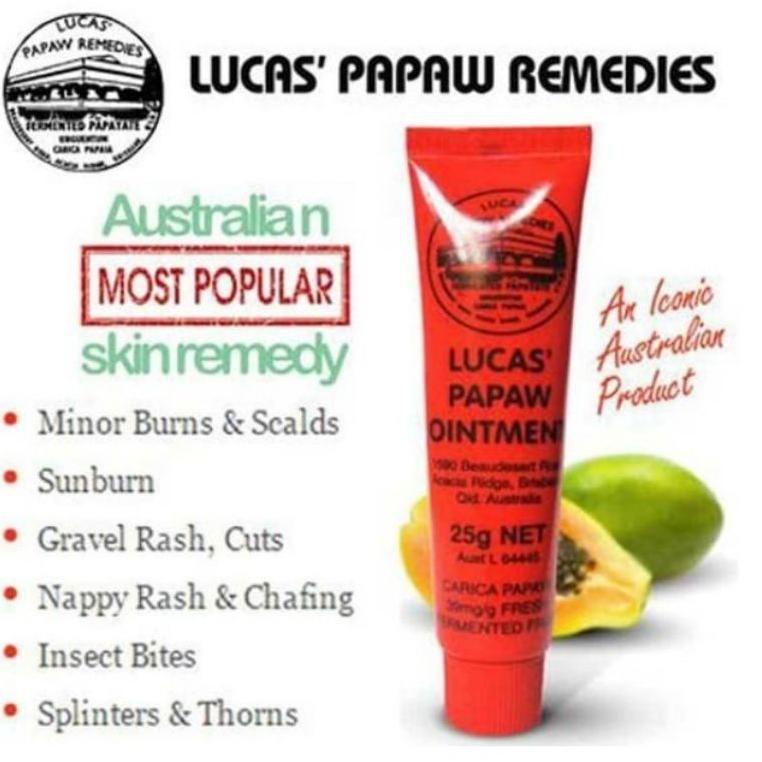 KIRIM HARI INI lucas papaw ointment 25gr pure paw paw 25gr (ART. 160)