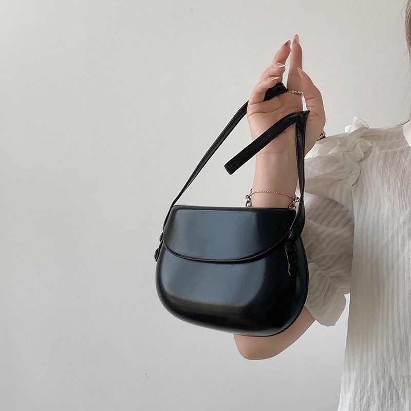 Tas Selempang Kulit Wanita Tas Cewek Mini Slingbag Saddle Bag FT41 12 x 18.5 x 4.5 cm