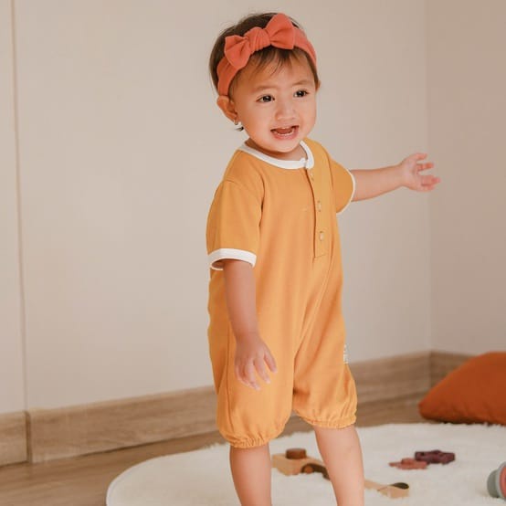 Nicekids - Two Tone Bloomer Playsuit Bayi / jumper Bayi &amp; Anak Unisex