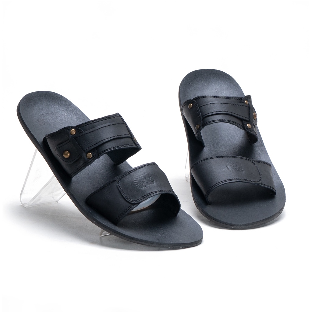 Sendal Pria Kulit Sandal Slop Moralist Original Kualitas Terbaik SDL602