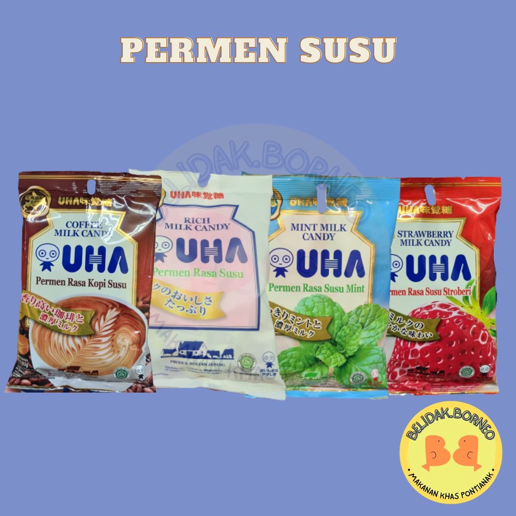 

Permen Susu UHA 103 gr 4 rasa