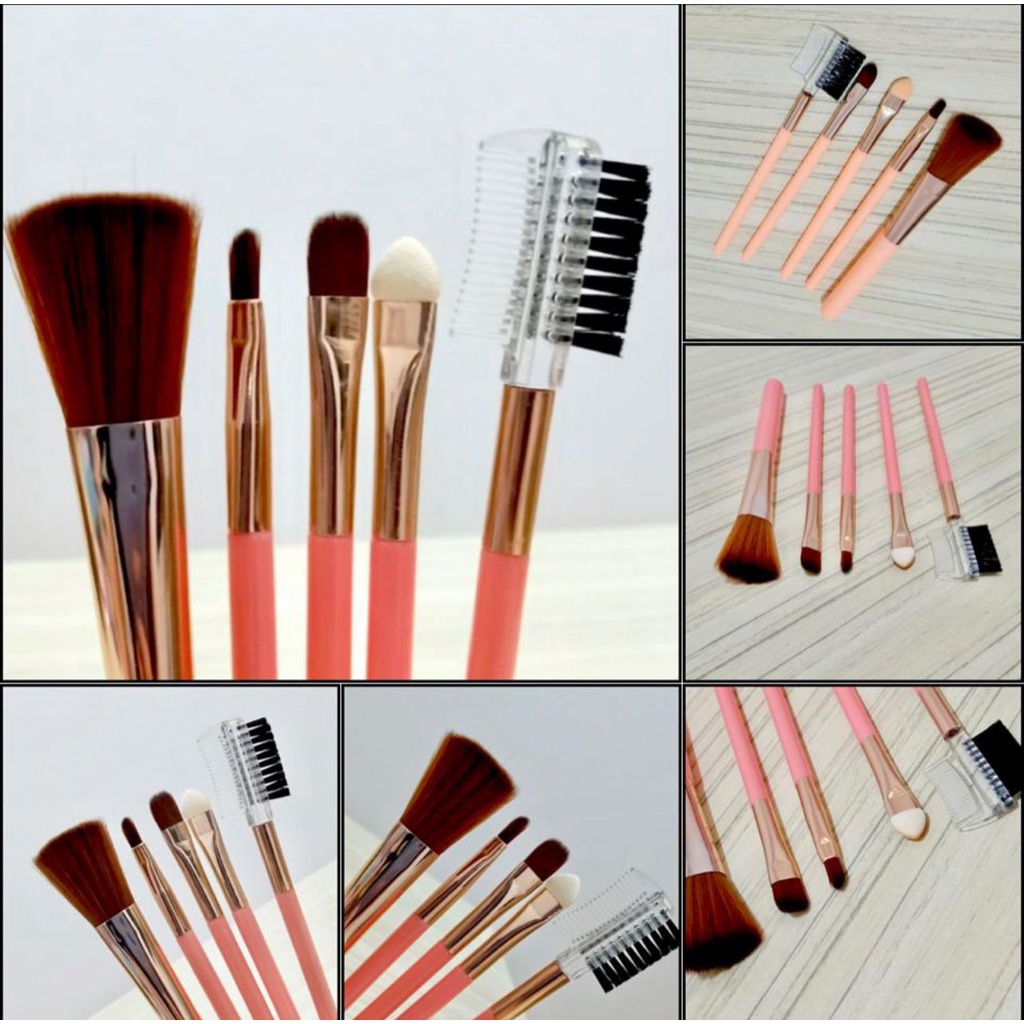 Kuas Make Up Blus on muka 1 set isi 5 tools make up