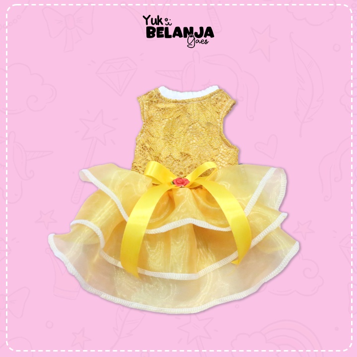 Baju Kucing Bahan Brukat Pastel Dress Series / Baju Kucing anjing kelinci / Size S-XL / Yuk Belanja Gaes!